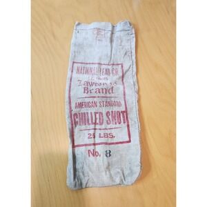 Vintage Canvas National Lead Co. St. Louis‎ Lawrence Brand Chilled Shot Bag No.8